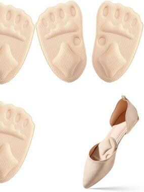 3pc Metatarsal Pads Women, Shoe Inserts for Women, Ball of Foot Cushions Relief